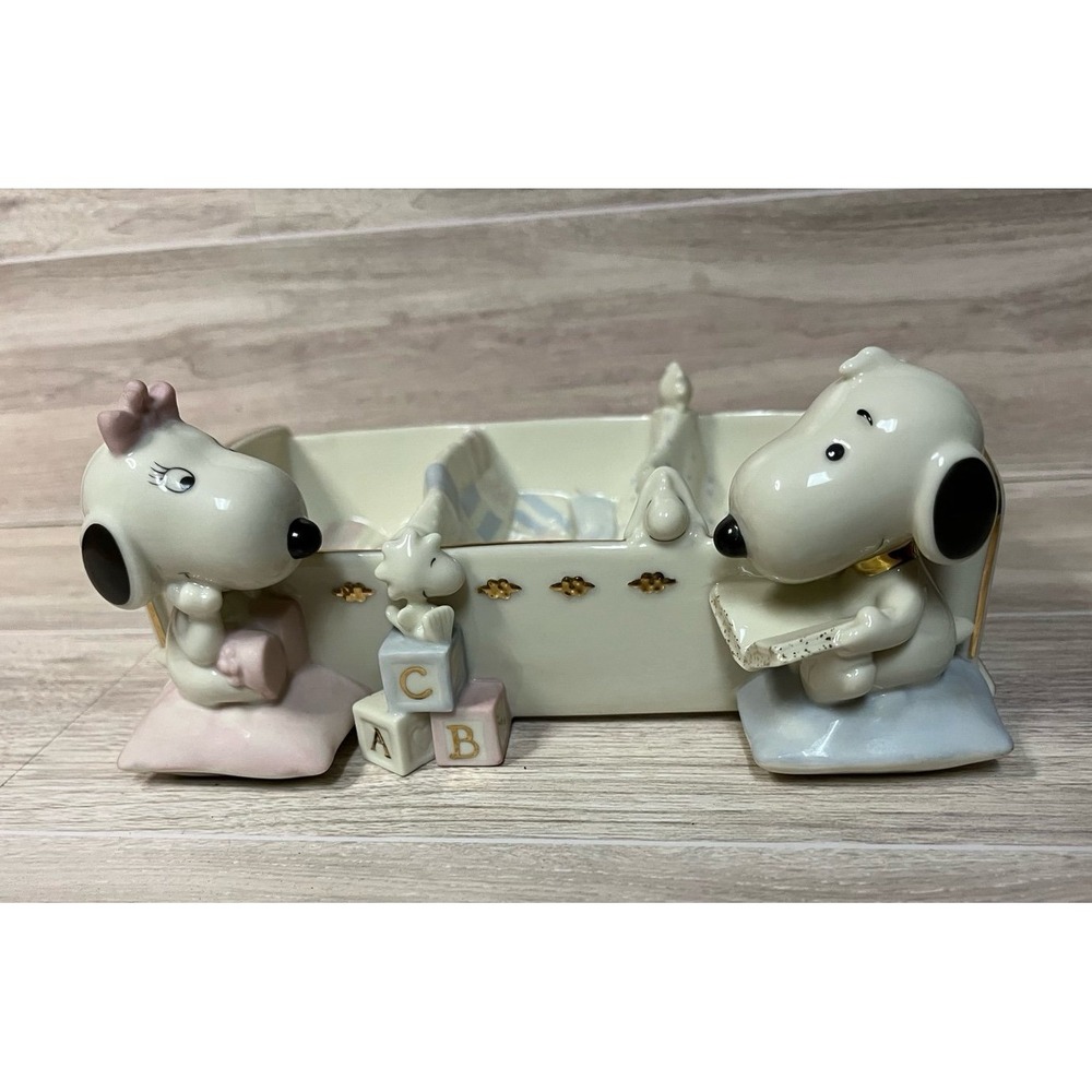 Lenox Baby Snoopy & Woodstock Divided Baby Bowl